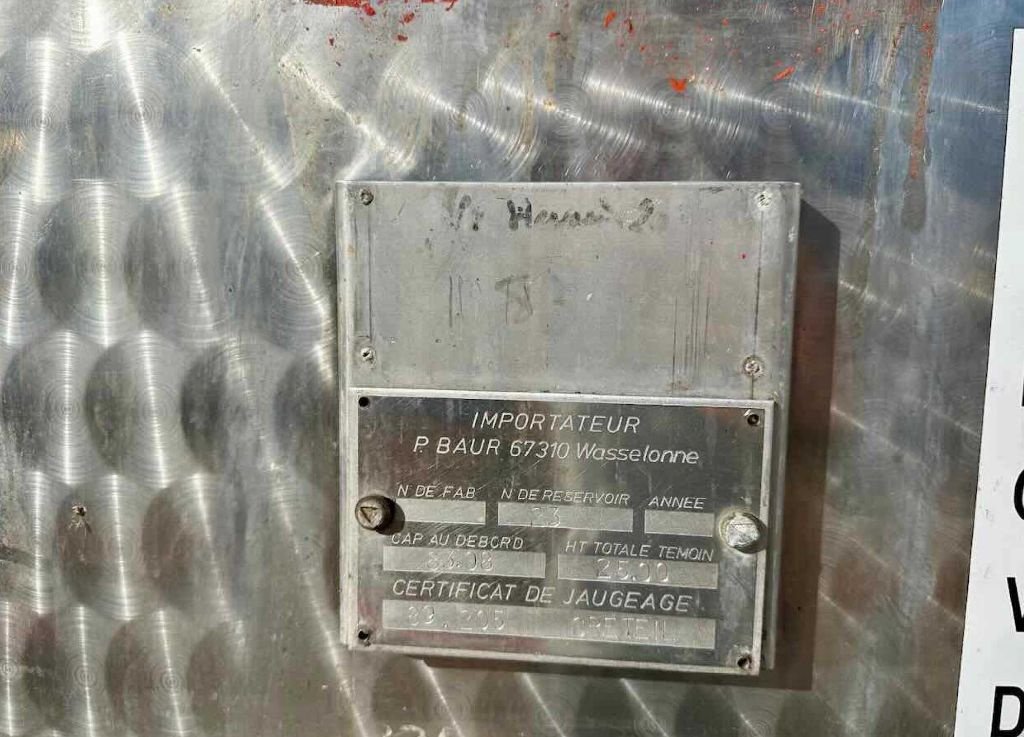 Sonstige Obsttechnik & Weinbautechnik Türe ait Sonstige | ERNST MÖSCHLE - Cuve inox rectangulaire - 8 300, Gebrauchtmaschine içinde Monteux (resim 4)